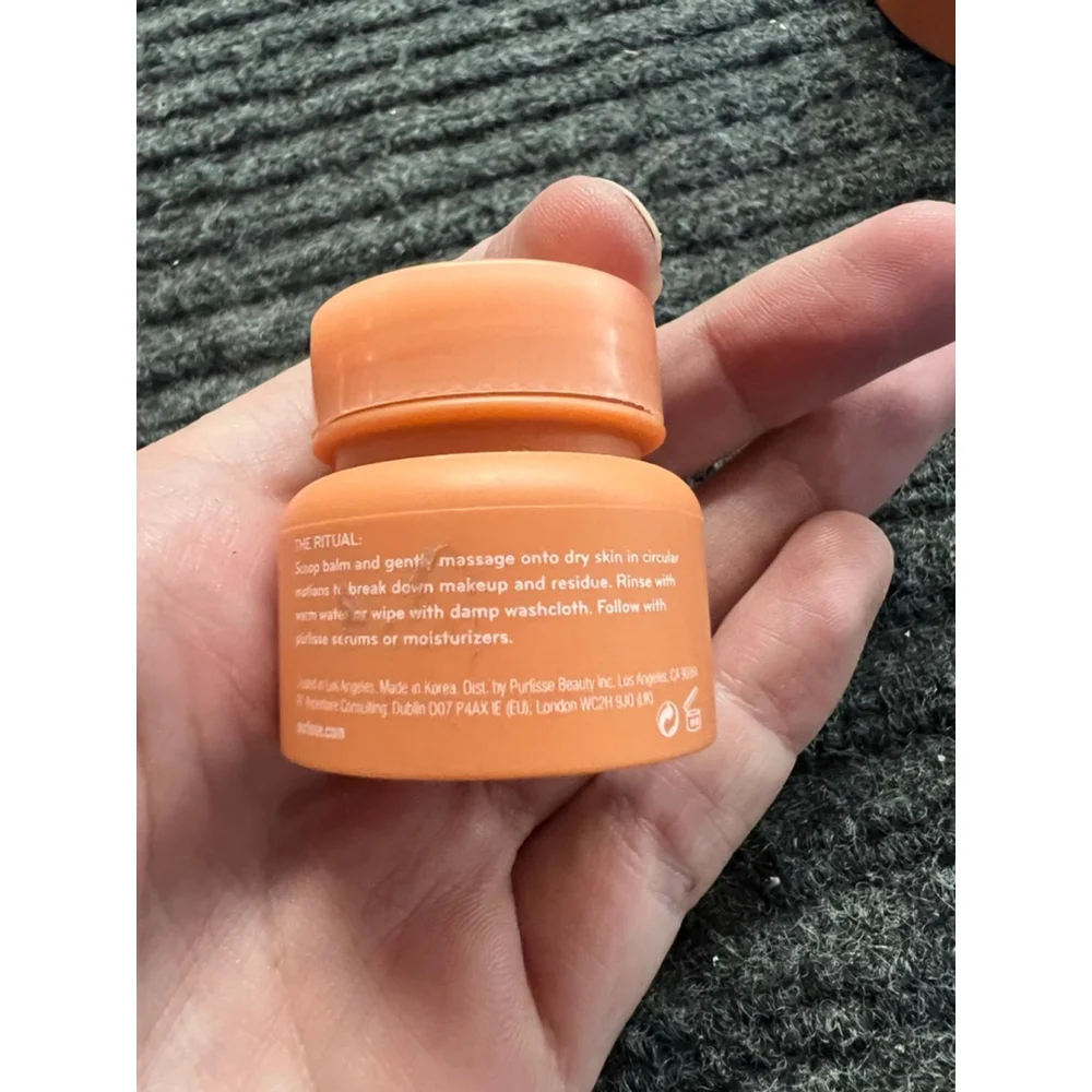 NWOB Pūrlisse Pumpkin Chai Latte Cleansing Balm Set Full and Travel Sized